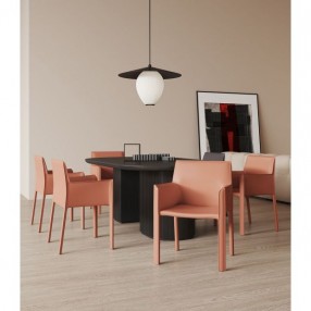 Manhattan Comfort Vogue Faux Leather Arm Chair