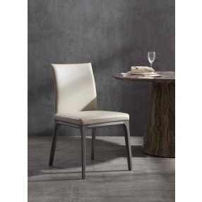 Whiteline Modern Living Stella Dining Chair in Grey and Taupe - Lifestyle