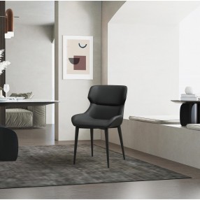 Living Morocco Dining Chair in Black- Lifestyle