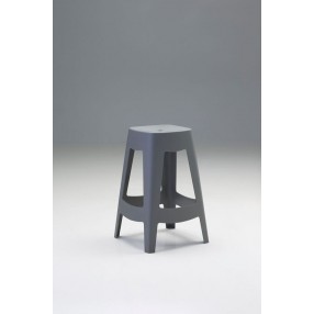 Opus Counter Stool Grey Polypropylene Set of 4