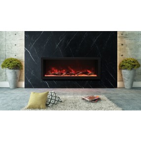 60″ Wide - Deep Indoor Or Outdoor Electric Built-in Only With Black Steel Surround - Lifestyle