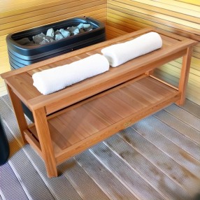 Deluxe Sauna Bench - Lifestyle