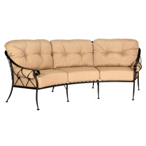 Woodard Derby Crescent Sofa - Angled