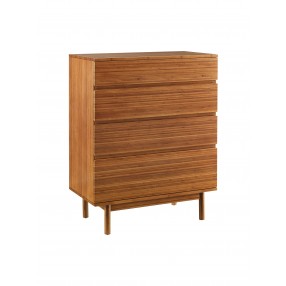Greenington Ventura 4 Drawer High Chest - Front Side Angle