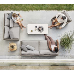 Cane-Line Diamond Lounge Chair Soft Rope Incl. Cushion Set Top VIew