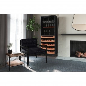 Moe's Home Collection Chefs Teak Wine Bar - Lifestyle