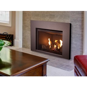 Superior Fireplaces 32" Med DV With Gas Insert and Electronic Ignition