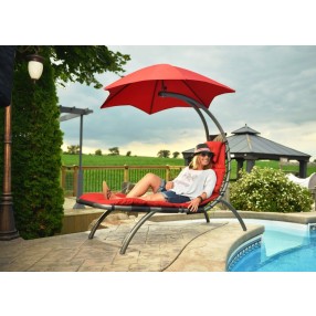 The Original Dream Lounger - Cherry Red - Life
