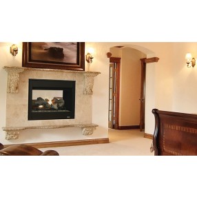 Superior Fireplaces 35" DV In See-Through With Electronic Ignition