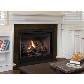 Superior Fireplaces 40" Direct-Vent With Electronic Ignition And Black Interior - Lifestyle