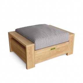 Anderson Teak Madera Ottoman - Grey - Angled