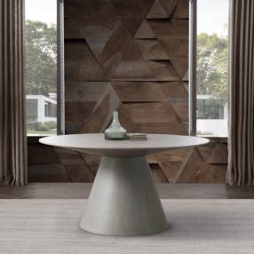 Whiteline Modern Living Norfolk Dining Table In Grey - Lifestyle 2