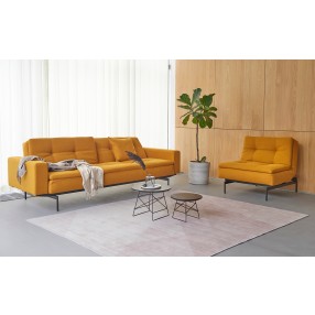 Innovation Living Dublexo Stainless Steel Sofa Bed With Arms-Elegance Burned Curry