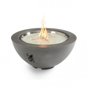 Outdoor Greatroom Company 30" Cove Gas Fire Pit Midnight Mist - Lit