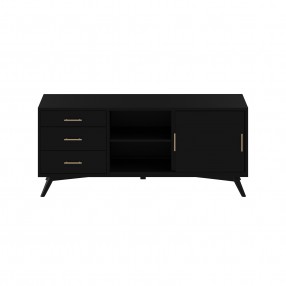 Alpine Furniture Flynn Bench, White - Front Angle