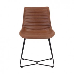 Sunpan Gracen Dining Chair in Hazelnut - Front Angle
