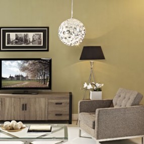 Modway Fleur Pendant Light in Silver