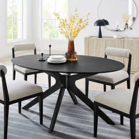 Modway Crossroads Round Wood Dining Table 10