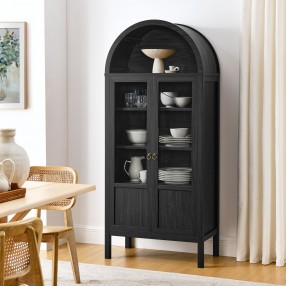 Modway Tessa Tall Arched Storage Display Cabinet Room View