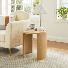 Modway Aspect Round Wood End Table Room View