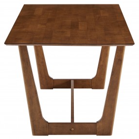Modway Solara 71" Rectangle Wood Dining Table Walnut Side
