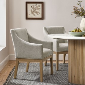 Modway Alton Fabric Upholstered Dining Armchair 15
