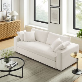 Modway Commix Down Filled Overstuffed Sleeper Sofa White 6