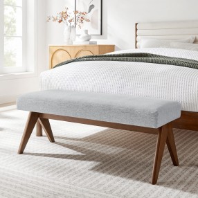 Modway Lyra 47" Fabric Upholstered Bench 10