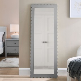 Modway Emmeline Scalloped Rectangle Floor Mirror