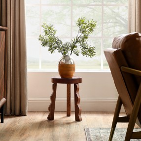 Modway Sorrel Carved Wood Stool 6