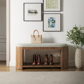 Modway Ashby 45" Geometric Upholstered Bench