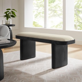 Modway Iver 43" Upholstered Wood Accent Bench