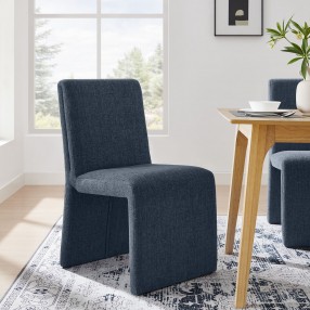 Modway Emory Fabric Upholstered Dining Side Chair Blue