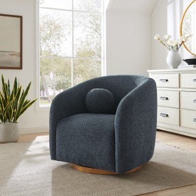 Modway Holland Swivel Chenille Fabric Armchair