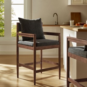 Modway Remington Wood Counter Stool Gray