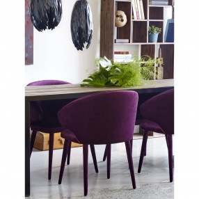 Moe's Home Collection Stewart Dining Chair - Purple - Lifestyle