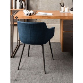 Moe's Home Collection Ronda Armchair in Blue - Set of Two - Lifestyle