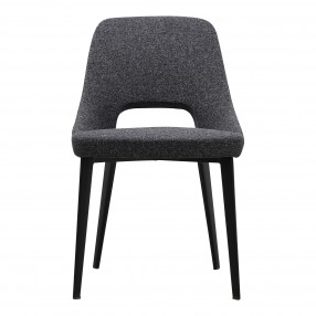 Moe's Home Collection Tizz Dining Chair Dark Grey/Light Grey - Front Angle