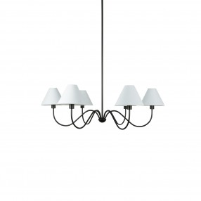 Moe's Home Collection Whitney Chandelier in Blackened Bronze - Front