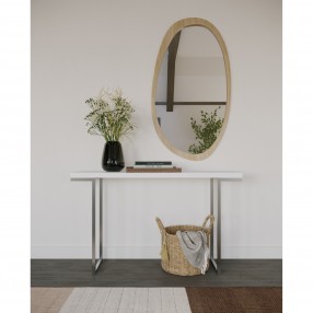 Moe's Home Collection Repetir Console Table White Lacquer - Lifestyle