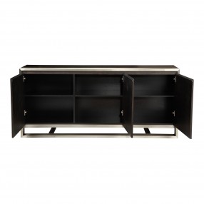 Moe's Home Collection Vincent Sideboard - Dark Brown - Front Opened Angle