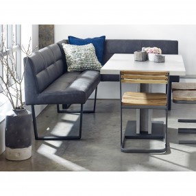 Moe's Home Collection Hanlon Corner Bench - Dark Grey - Lifestyle