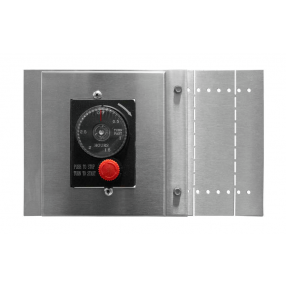 TrueFlame E-Stop Mounting Bracket - Close-up