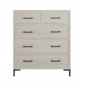 Alpine Furniture Bradley Chest in Antique White - Front Angle