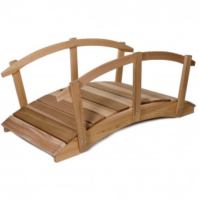 All Things Cedar 6' Garden Bridge & Side Rails