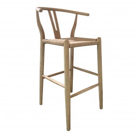 Ventana Counterstool Natural - Front Side Angle