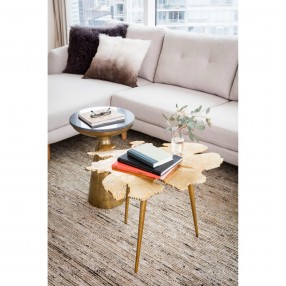 Moe's Home Collection Amoeba Side Table in Gold - Lifestyle Top View