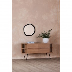 Moe's Home Collection Foundry Small Mirror in Black - Lifestyle