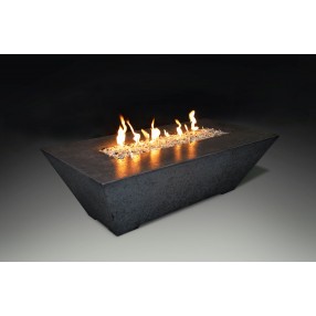 Grand Canyon Rectangular Fire Table - Black