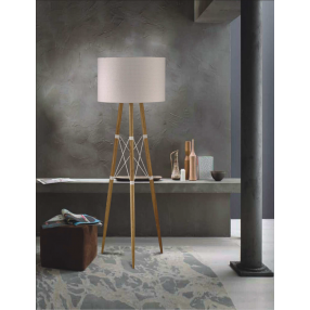 Amber Floor Lamp White - Lifestyle